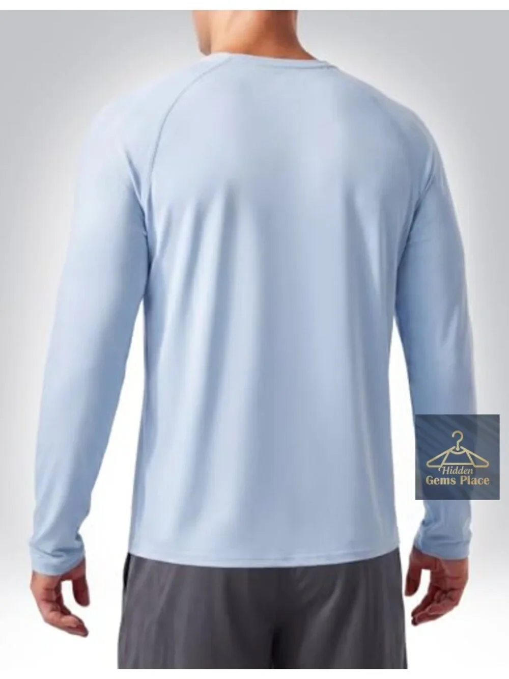 UPF 50+ Long Sleeve Rash Guard Shirts Men's Sun Protection Fishing Hiking